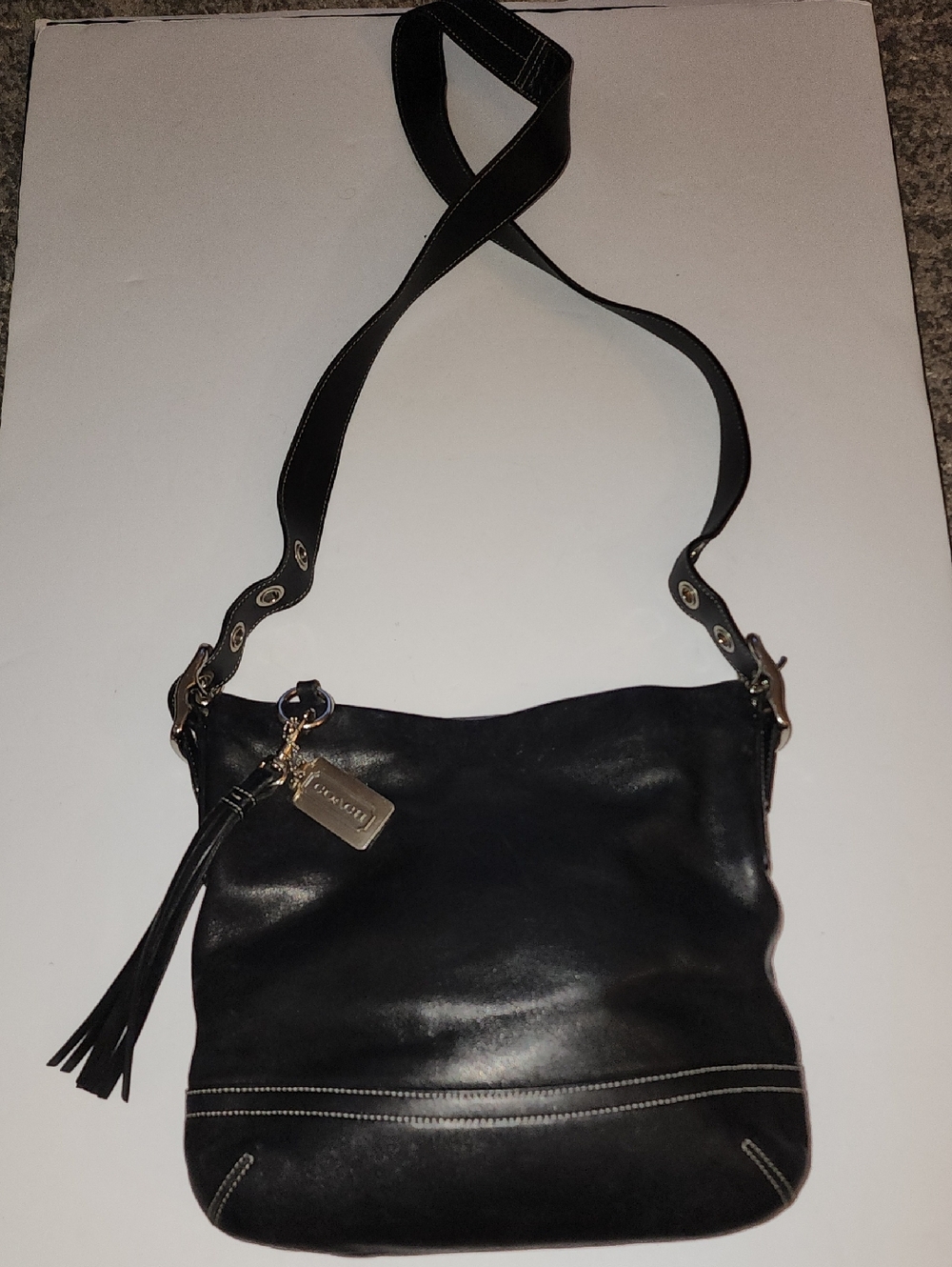 Coach Vintage Legacy Soho   Black Leather Crossbody Bag. A05S-1415